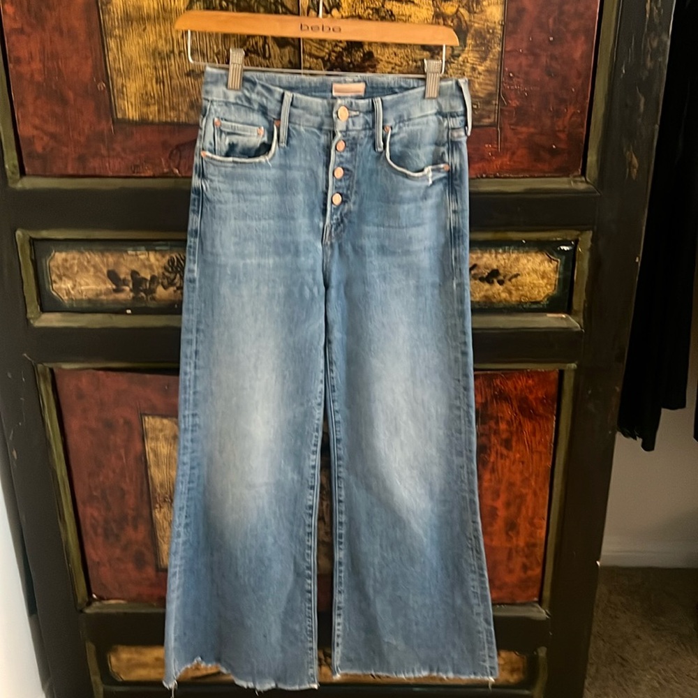 MOTHER DENIM the PIXIE RILLER ANKLE FRAY-cut and paste